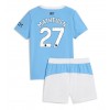 Manchester City Matheus Nunes #27 Hjemmedraktsett Barn 2025-26 Kortermet (+ korte bukser)